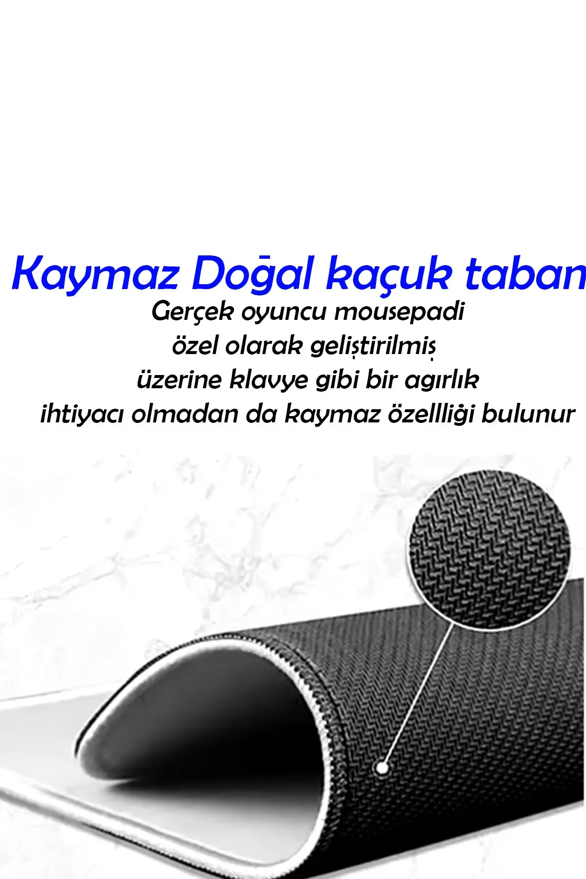 Dolar Baskılı Oyun Gaming Klavye Mouse Pad Masa Matı 70x30 cm - Görsel 4