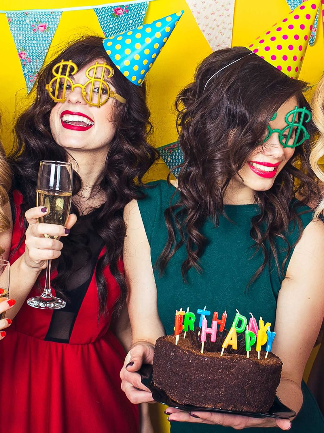 Just Cheap Store Dolar Şekilli Metalize Parti Gözlüğü 6 Adet (4741)