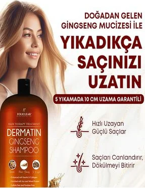 Dolce Dökülmeyi Engelleyen Yıkadıkça Uzatan Dermatın Ginseng Shampoo x 2 Ad