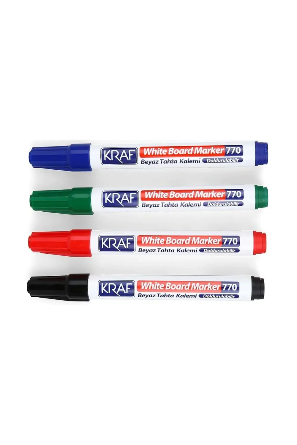 Doldurulabilir Beyaz Tahta Kalemi 4 Renk Set Yazı Tahtası Kalemi