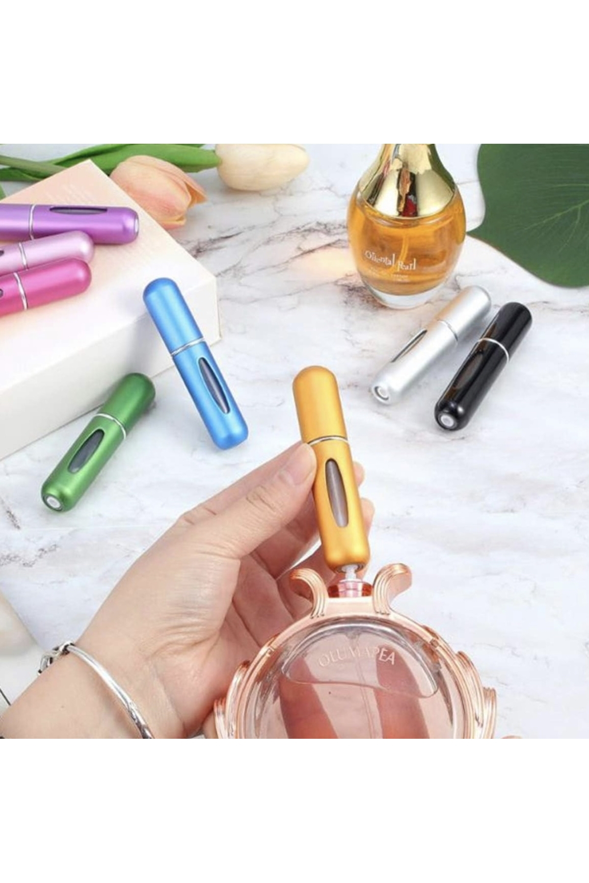 Doldurulabilir Mini Parfüm Şişesi Çanta İçi Mini Seyahat Yedek Ce