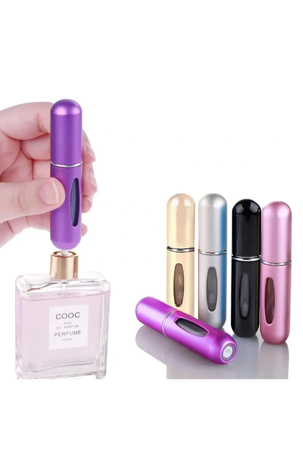 Doldurulabilir Mini Cep Parfüm Şişesi