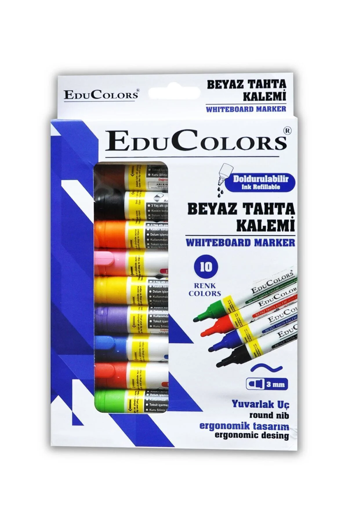 Doldurulabilir Tahta Kalemi Edu 10 Adet Set