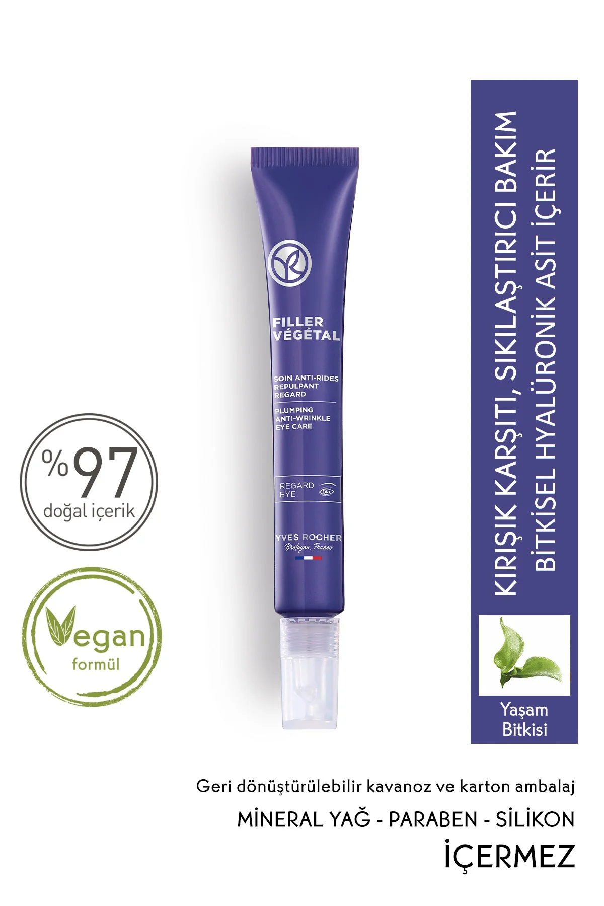 Dolgunlaştırıcı Bitkisel Hyaluronik Bakım Filler Vegetal - Göz Kr