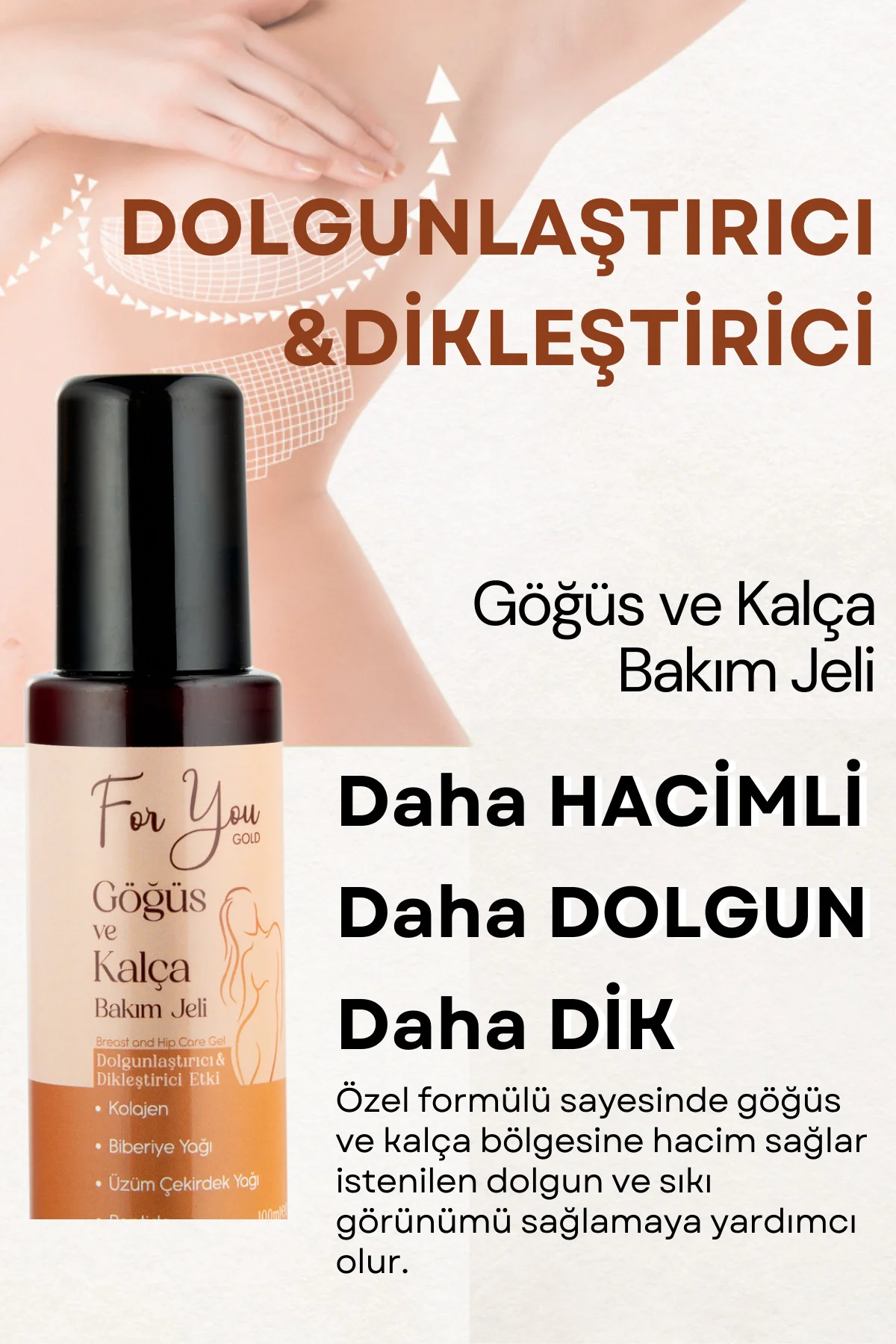 Dolgunlaştırıcı, Dikleştirici Göğüs Ve Kalça Büyütmeye Yardımcı B