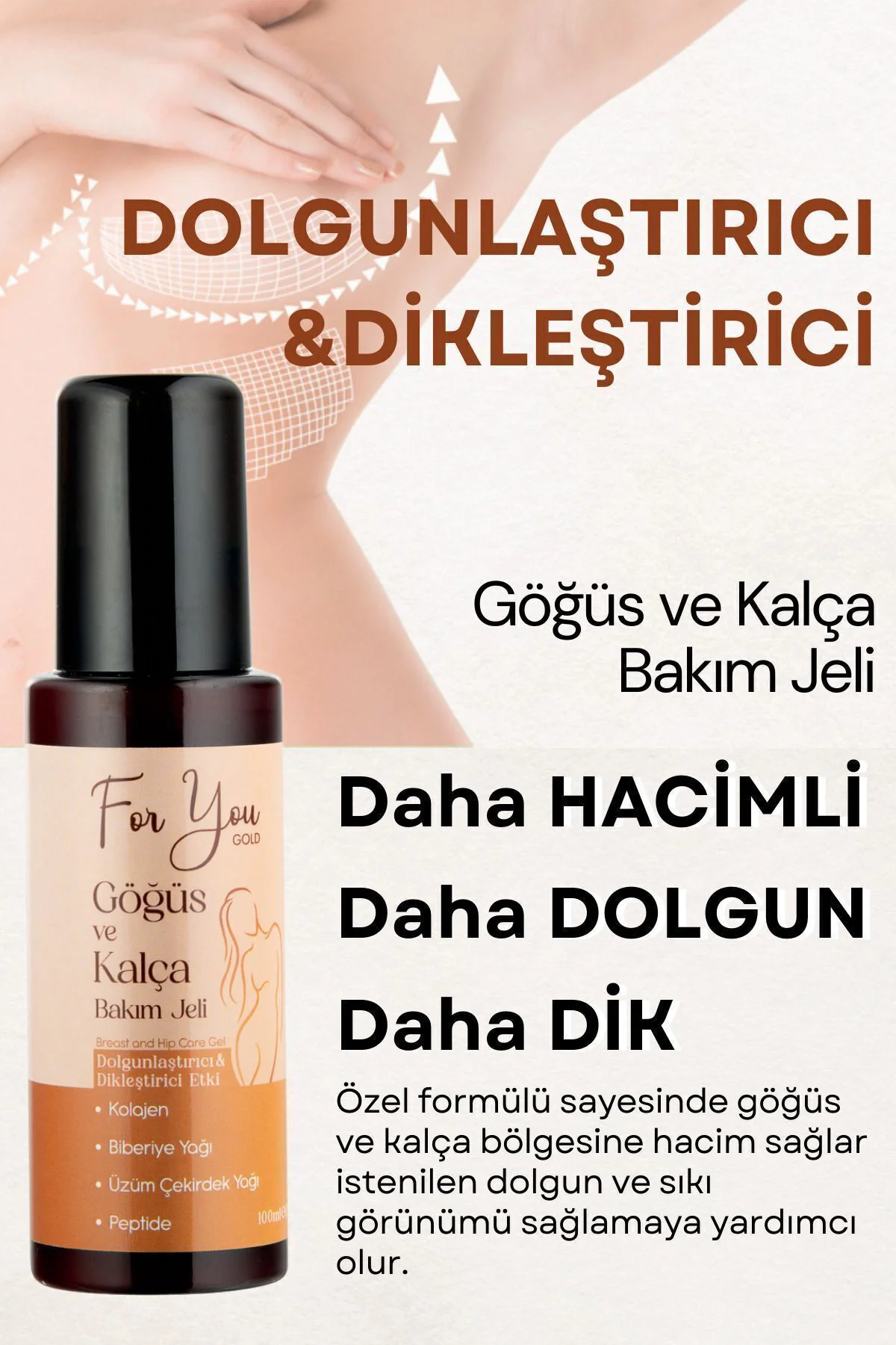 Dolgunlaştırıcı, Dikleştirici Göğüs Ve Kalça Büyütmeye Yardımcı B