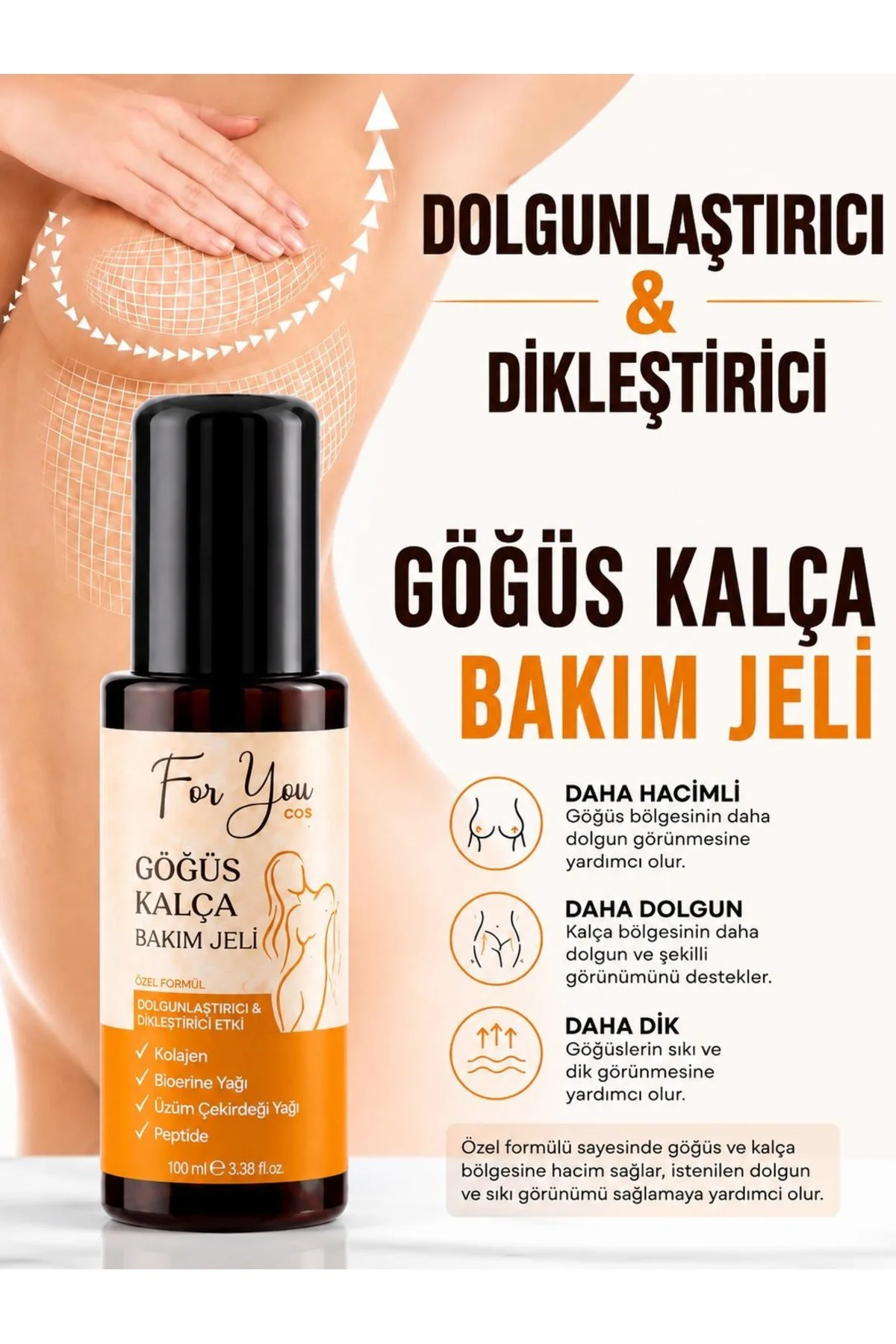 Dolgunlaştırıcı, Dikleştirici Göğüs Ve Kalça Büyütmeye Yardımcı B