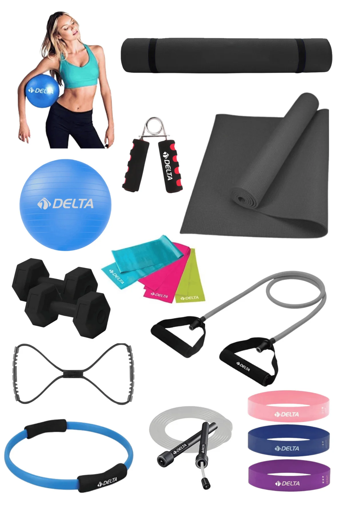 Dolu Dolu Set! Pilates Seti – Evde Eksiksiz Spor Deneyimi Pilates