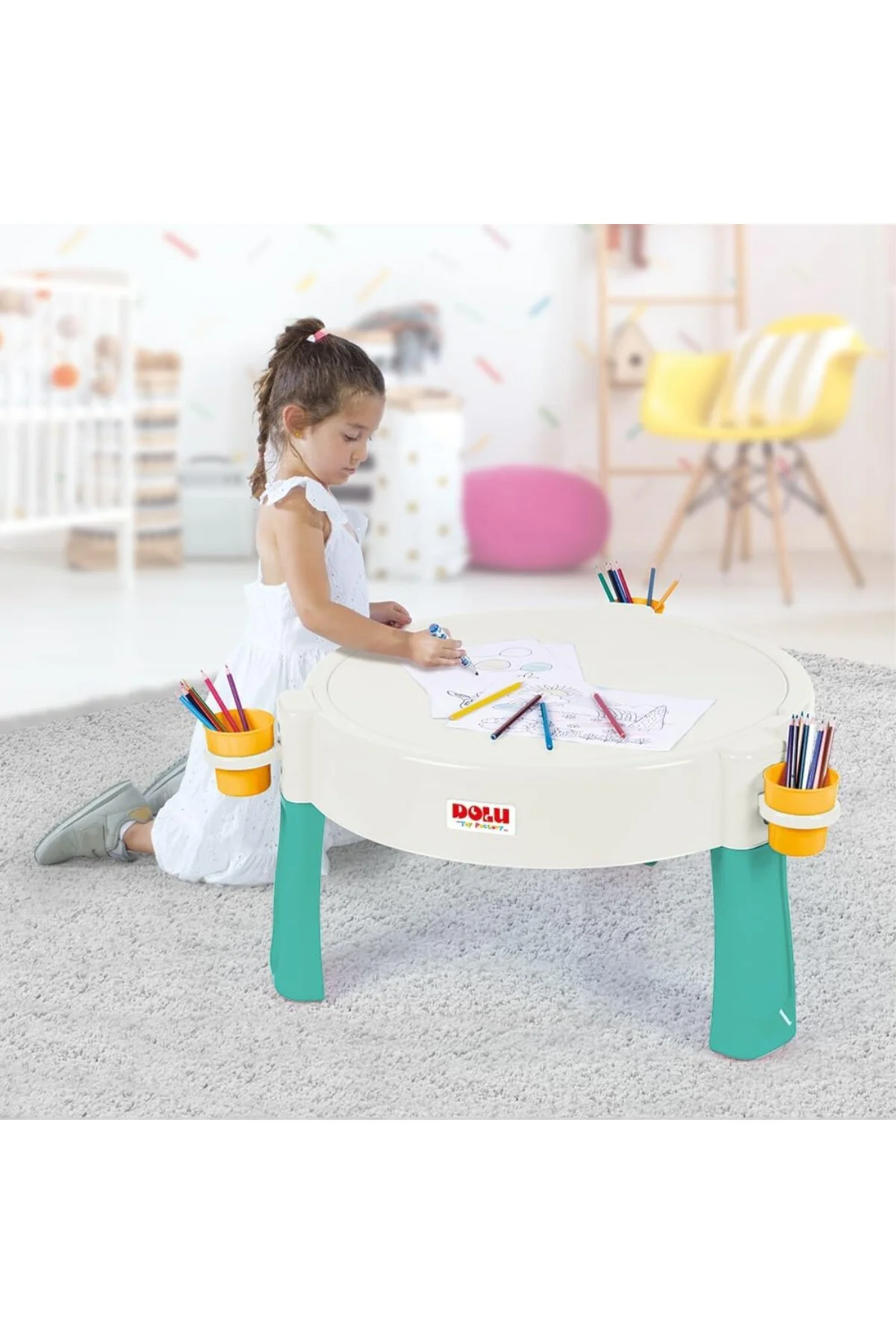 Dolu Su Ve Kum Aktivite Masası Yeşil 2670