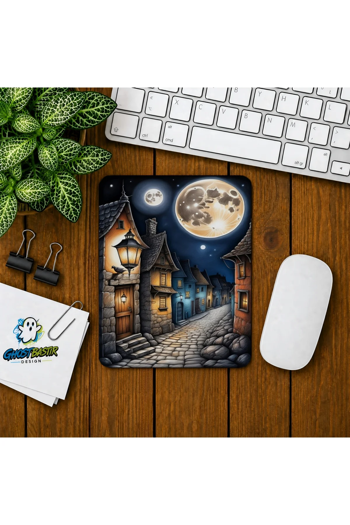 Dolunay Baskılı Oyuncu Mousepad 061