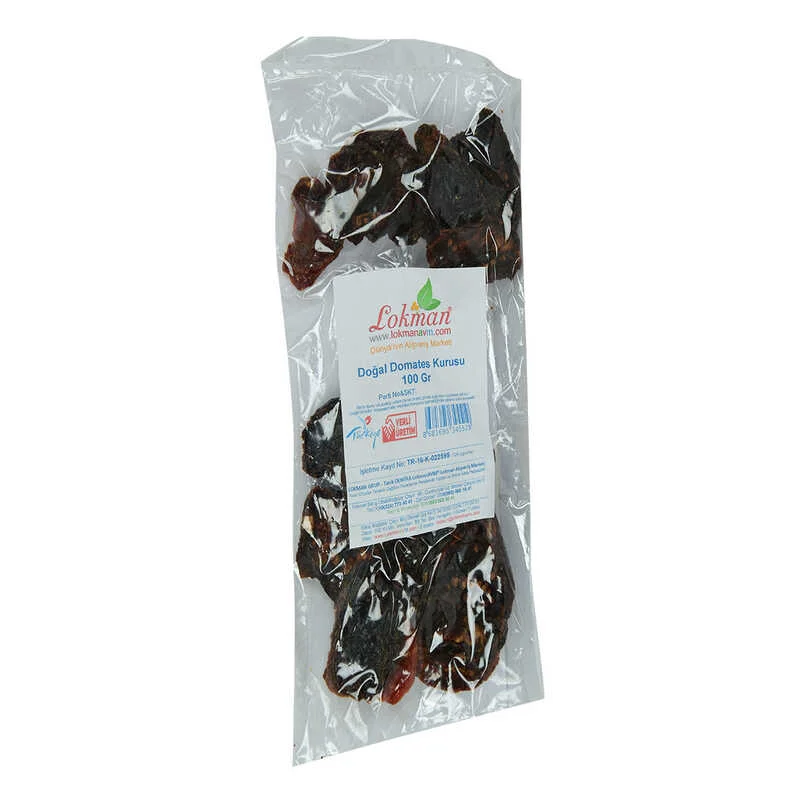 Domates Kurusu Yarım Ay Kesim 100 Gr Paket