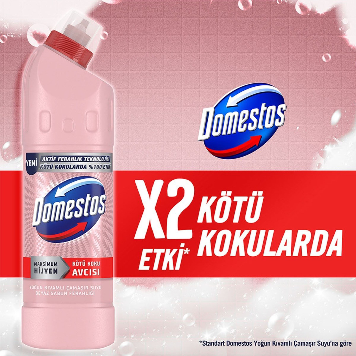 Domestos  Çamaşır Suyu Beyaz Sabun Ferahlığı 750 Ml X 6 Adet