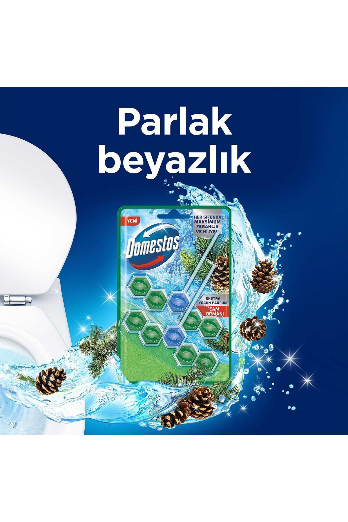 Domestos Tuvalet Bloğu 100 G Çam Ormanı 100 X1 Manolya Buketi 100