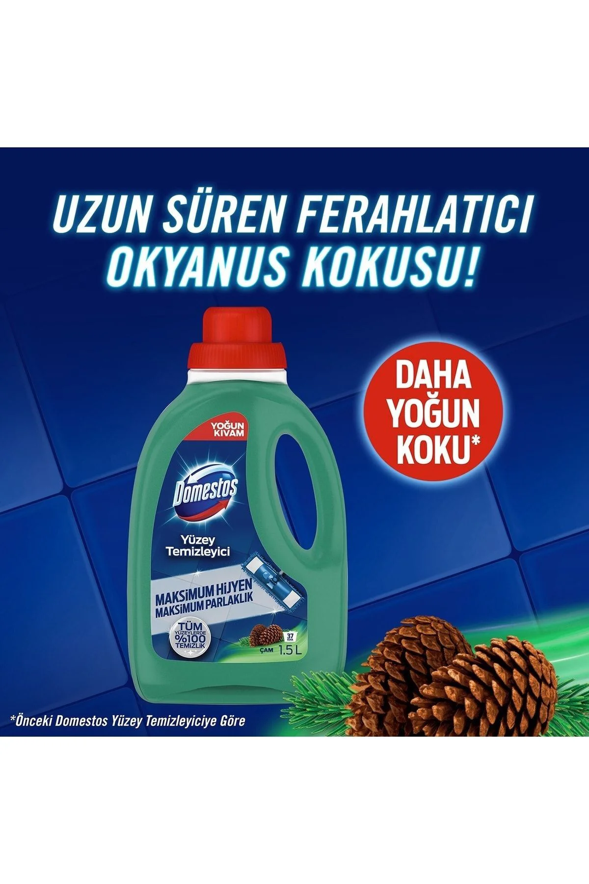 Domestos Yüzey Temizleyici Çam Maksimum Hijyen Tüm Yüzeyler Için 