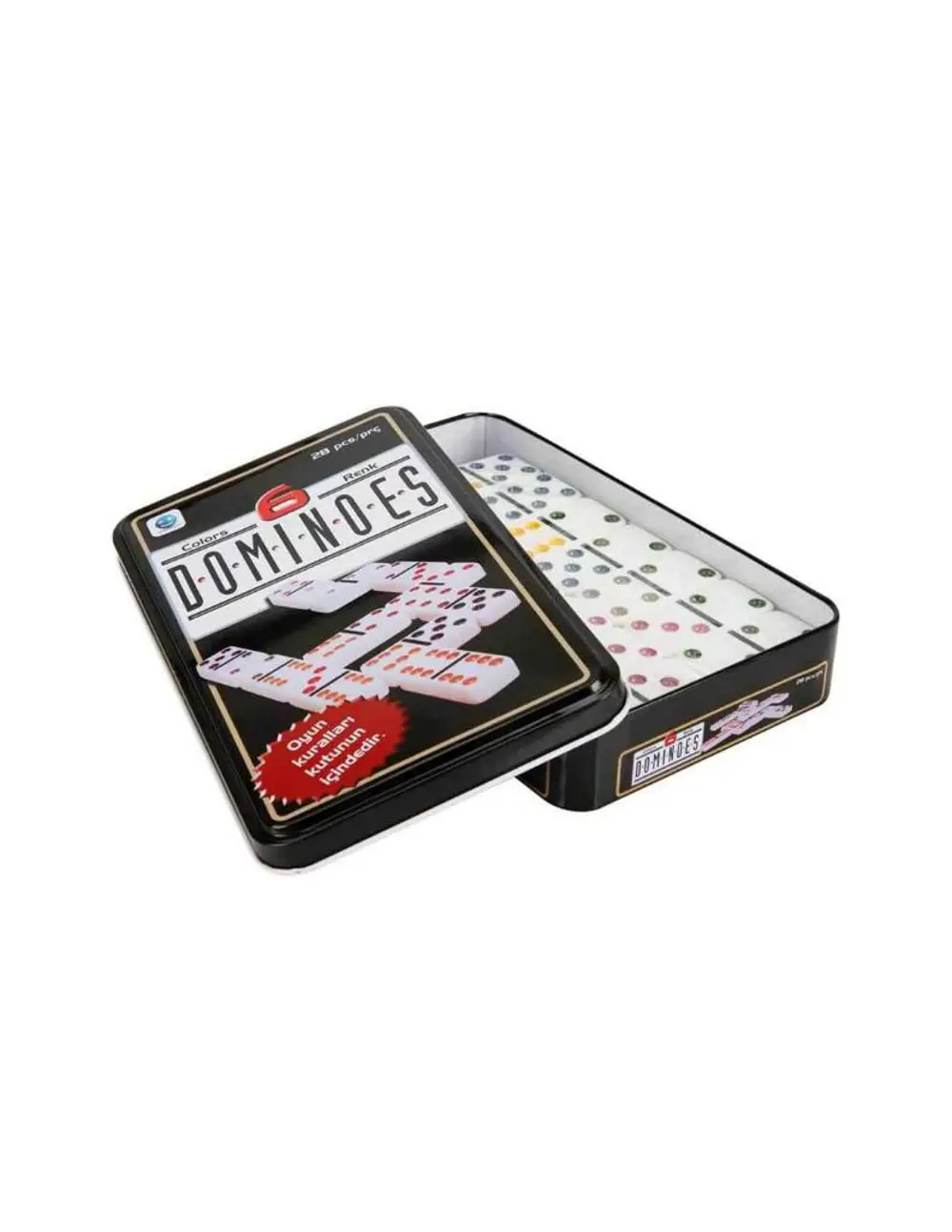 Domino Oyunu 28 li Renkli Taşlar SUN-1352 Domino Oyunu 28 li Renkli Taşlar SUN-1352