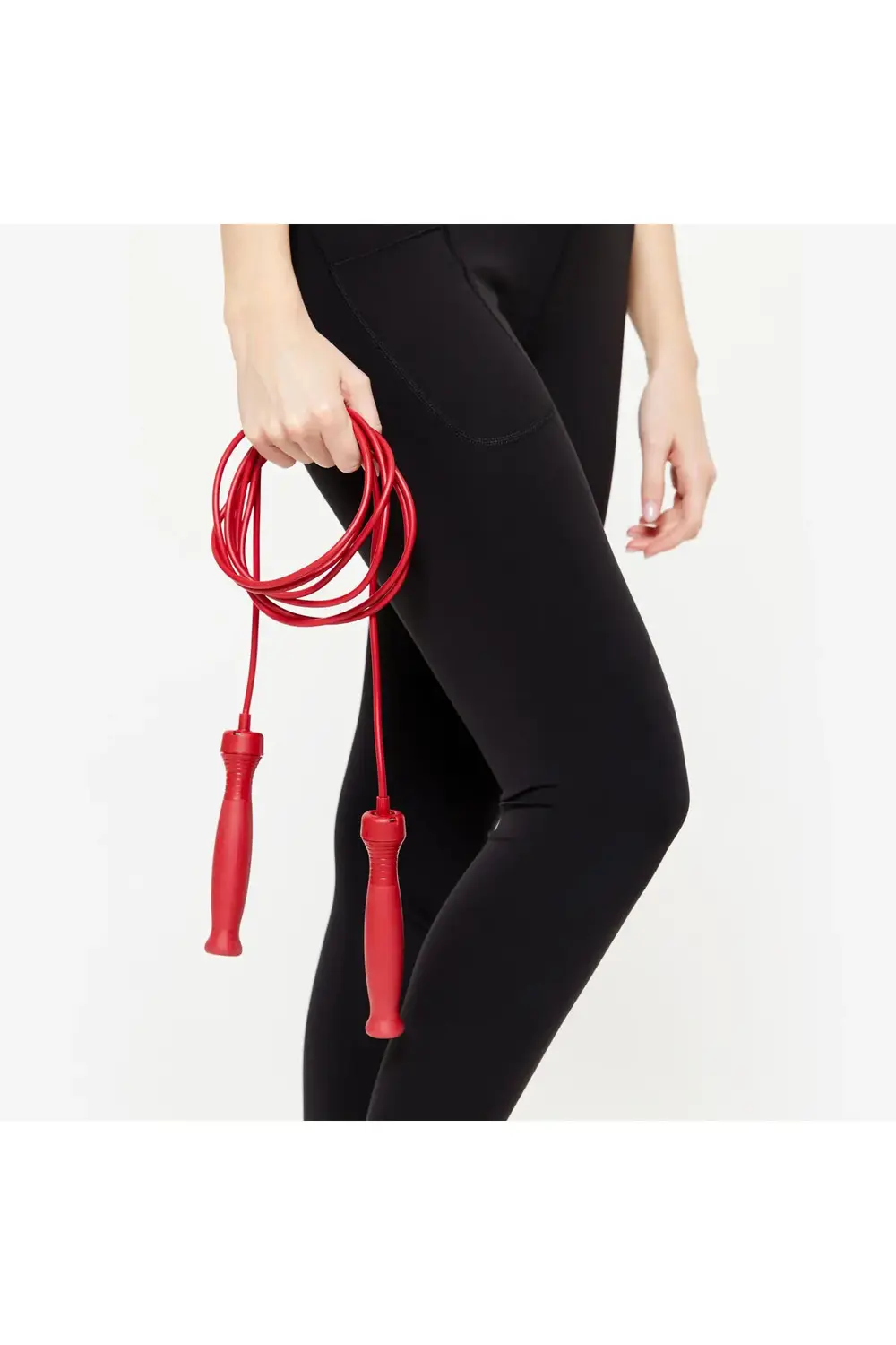 Domyos Atlama İpi - Kauçuk Sap - Kırmızı - 500
