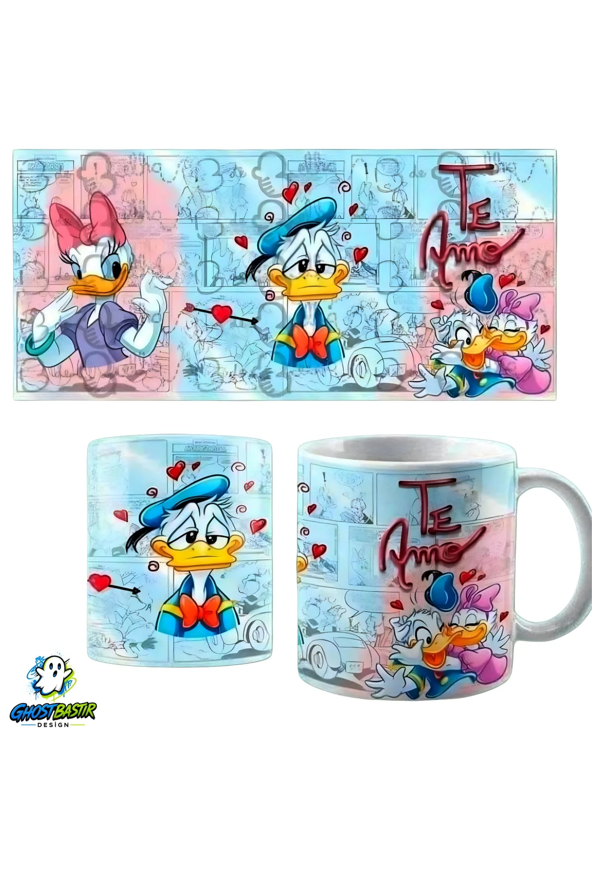 Donald ve Daisy Duck Kupa Bardak | Tek Adet K0210
