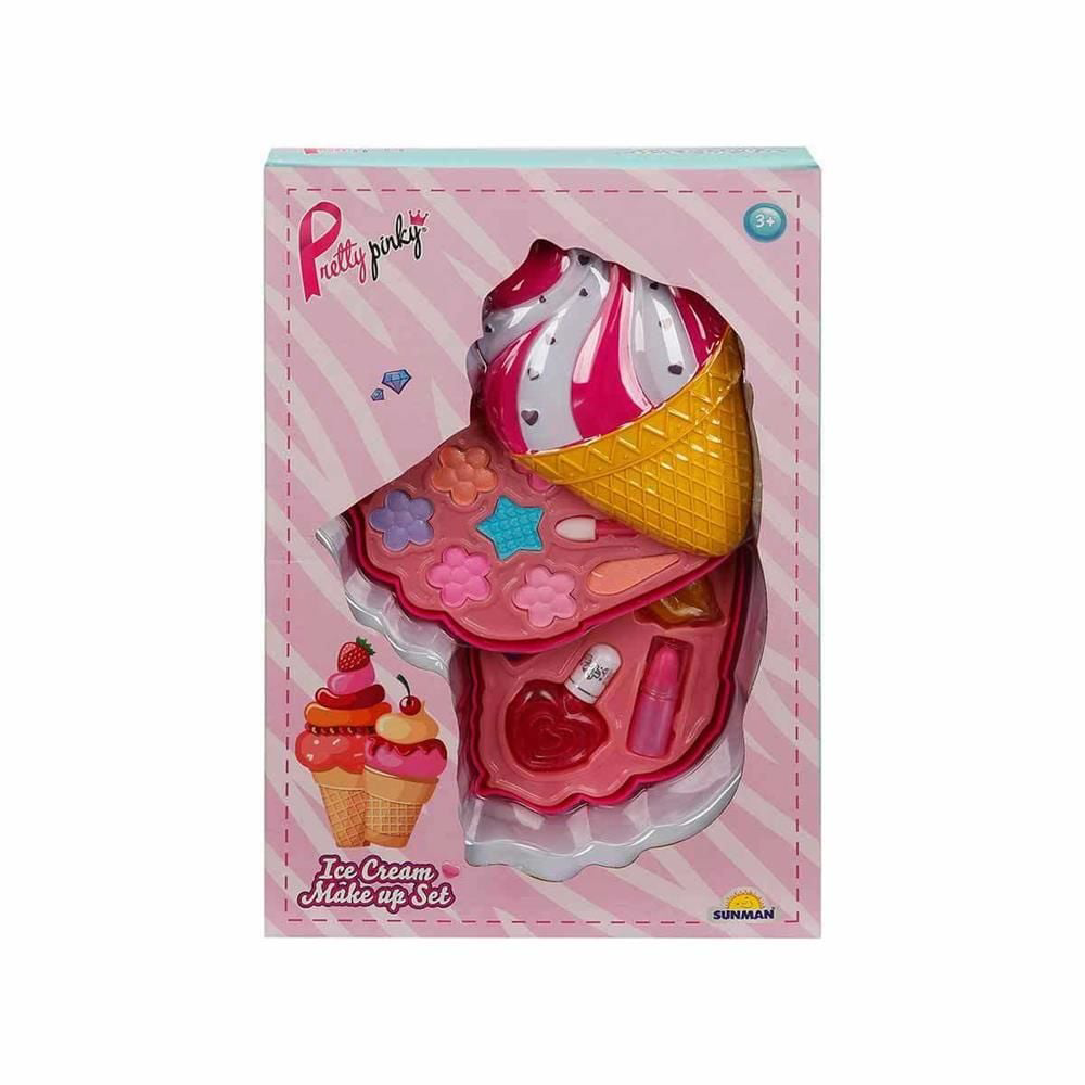 Dondurma Şekilli 2 Katlı Makyaj Güzellik Seti