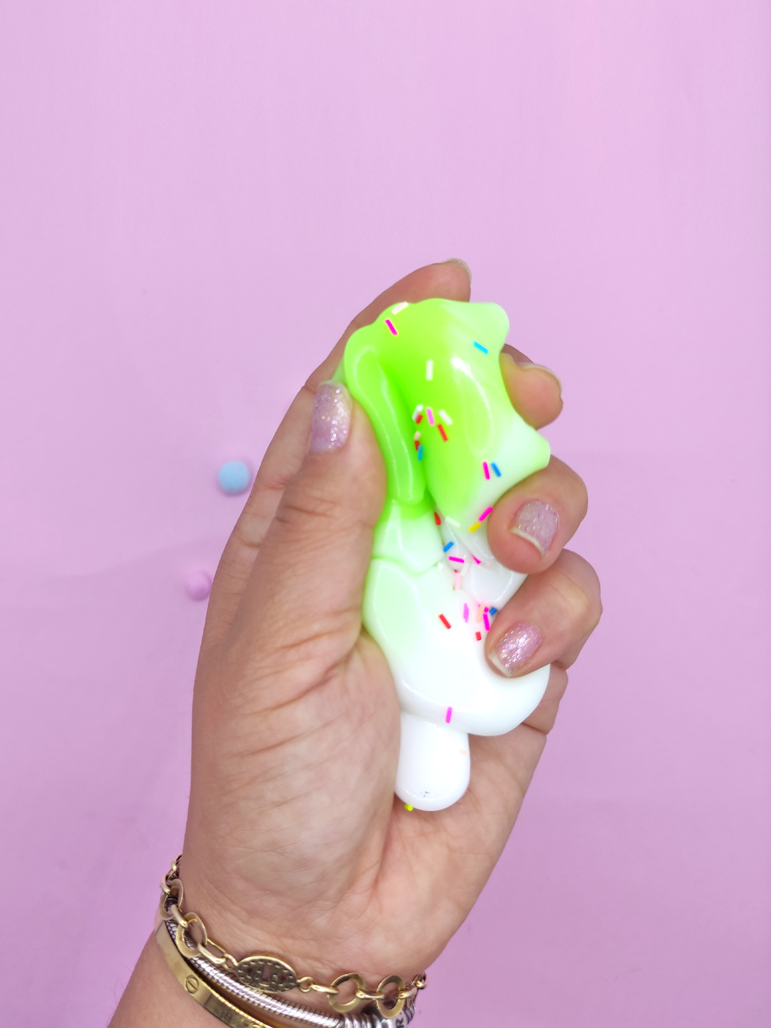 Limmy Dondurma Squishy Pullu Yumuşacik (5,5X10 Cm) Sukuşi - Yeşil