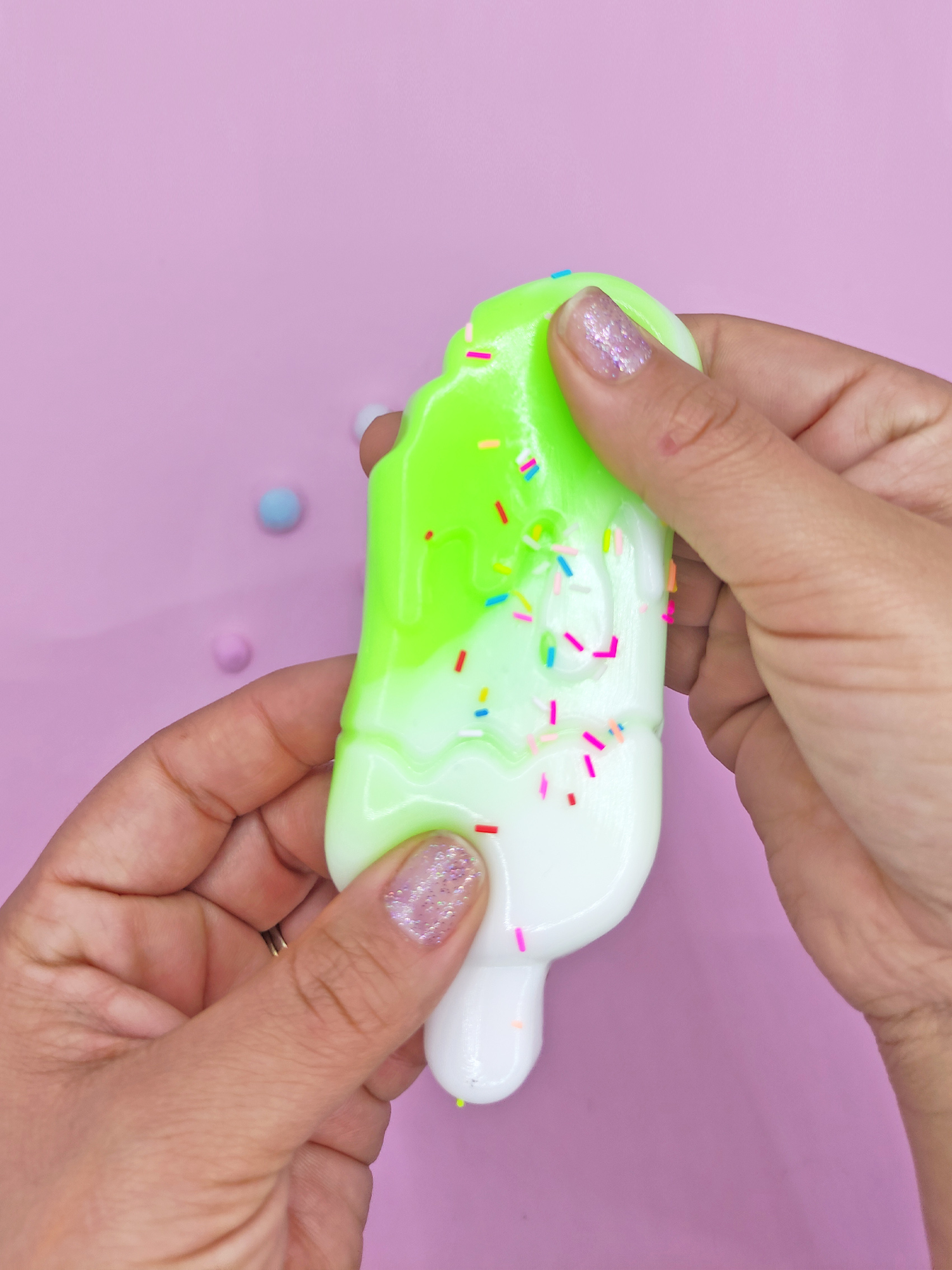 Limmy Dondurma Squishy Pullu Yumuşacik (5,5X10 Cm) Sukuşi - Yeşil