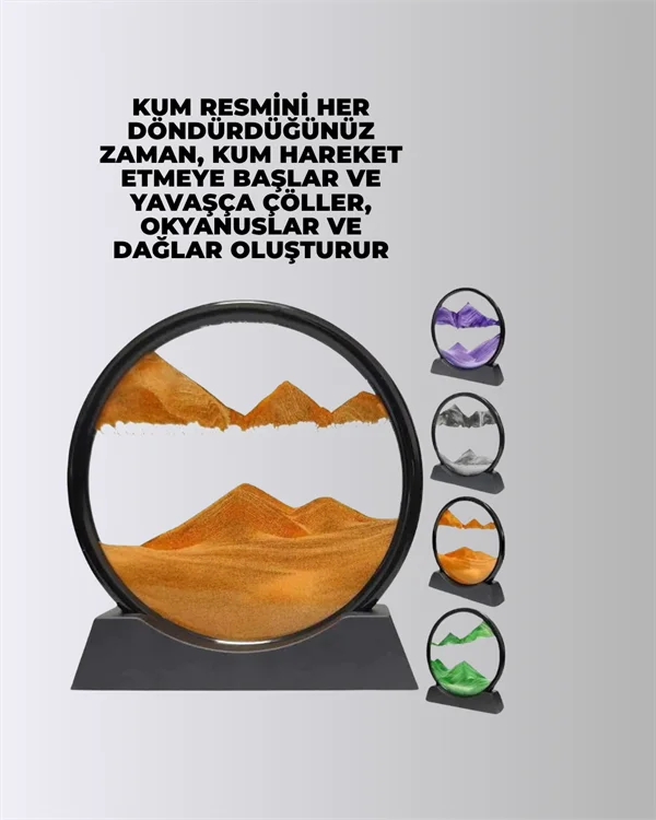 Döndürülebilir Dinamik Kum Tablosu – Stres Giderici, Yüksek Kaliteli Cam ve Doğal Kum ile Sanatsal Masa Dekoru Döndürülebilir Dinamik Kum Tablosu – Stres Giderici, Yüksek Kaliteli Cam ve Doğal Kum ile Sanatsal Masa Dekoru
