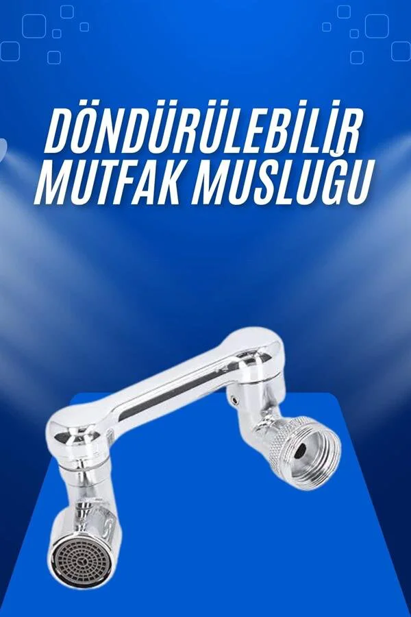Döndürülebilir Musluk Ucu 4 Filtreli - 1080° Dönüş Açısı ile Lavabo ve Banyo Çözümü