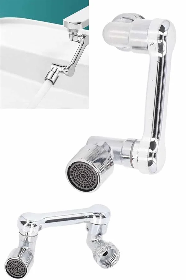 Döndürülebilir Musluk Ucu 4 Filtreli - 1080° Dönüş Açısı ile Lavabo ve Banyo Çözümü