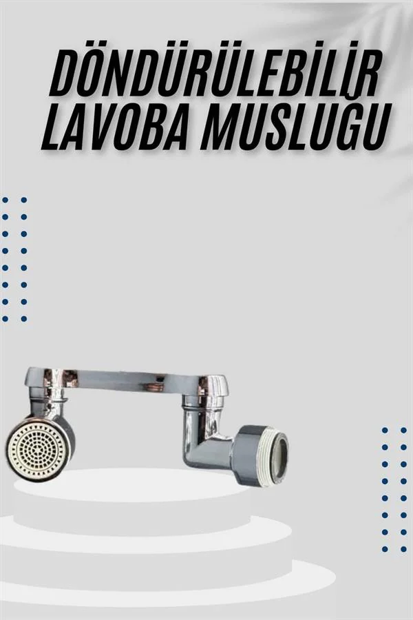Dönebilen Musluk Başlığı Akrobat Mutfak Banyo Musluk Ucu Başlığı Oynar Başlıklı - Lisinya