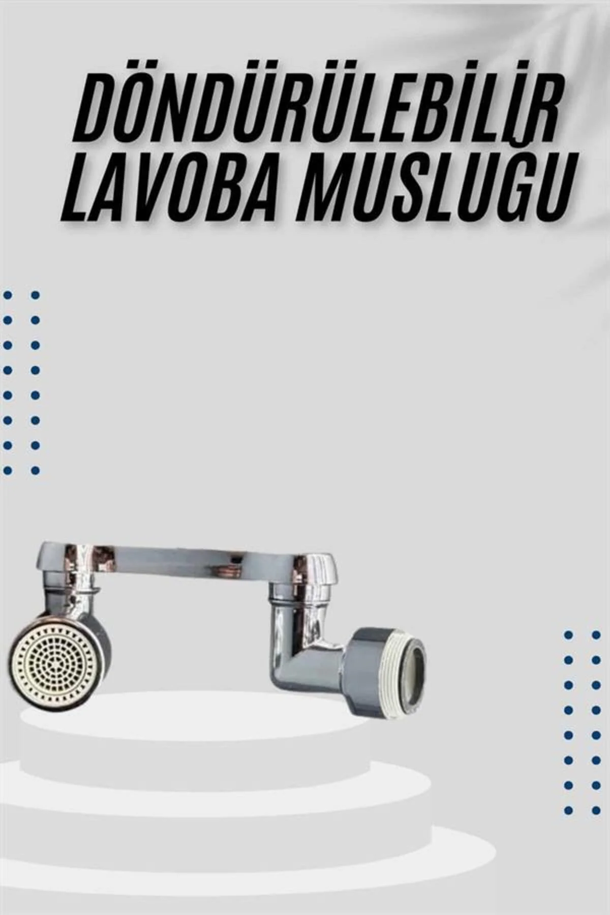Dönebilen Musluk Başlığı Akrobat Mutfak Banyo Musluk Ucu Başlığı Oynar Başlıklı - Görsel 2