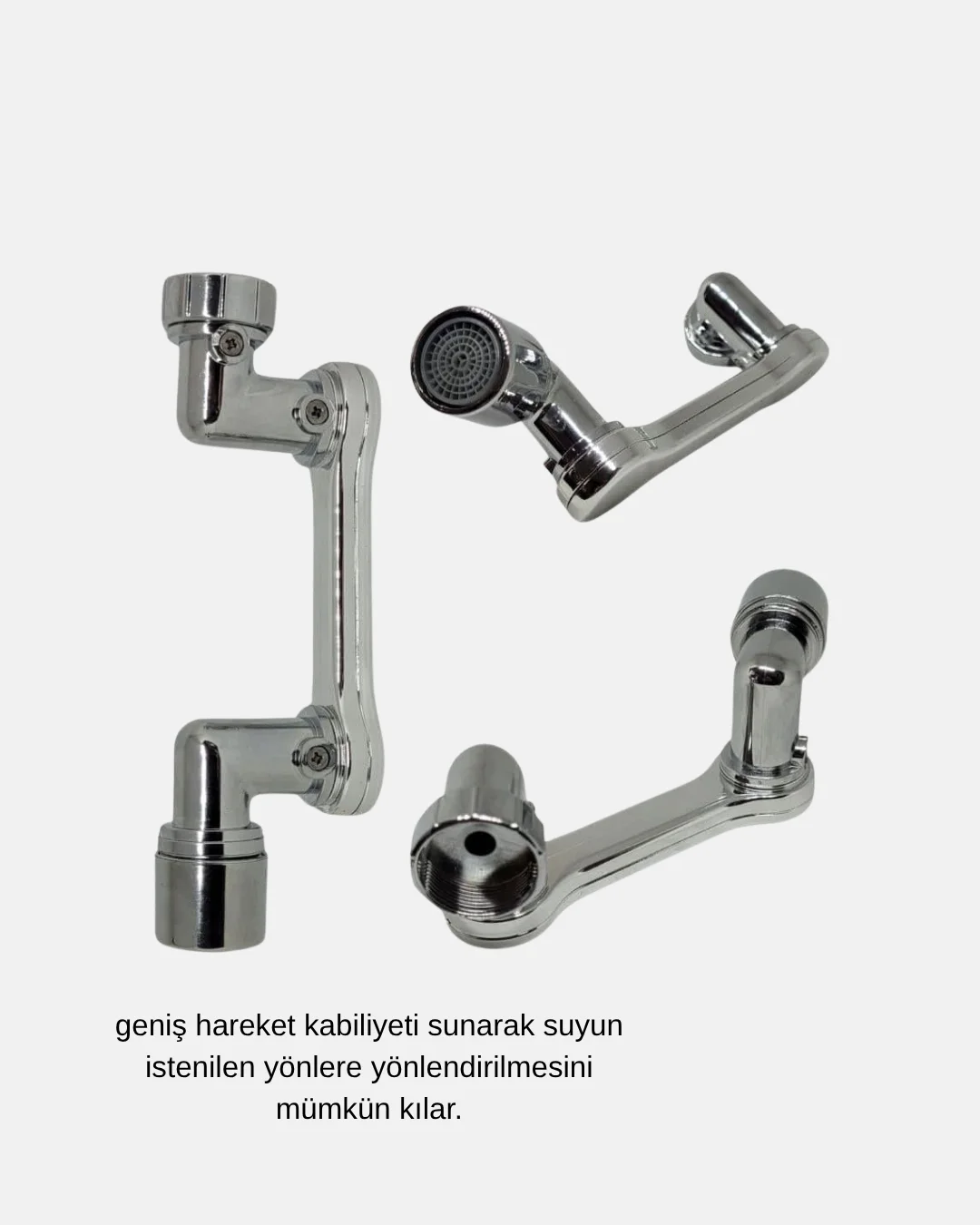 Dönebilir Musluk Başlığı – Lavabo Temizliği ve El-Yüz Yıkamada Maksimum Rahatlık