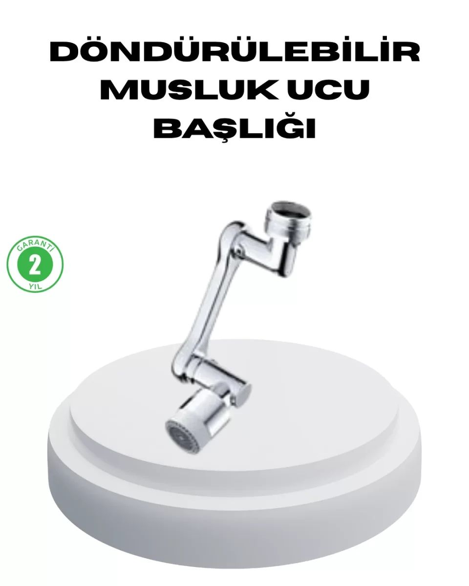 Dönebilir Musluk Başlığı – Lavabo Temizliği ve El-Yüz Yıkamada Maksimum Rahatlık - Lisinya