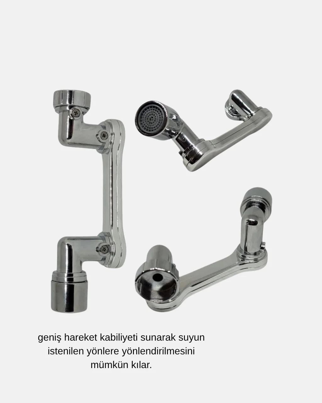 Dönebilir Musluk Başlığı Lavabo Temizliği Ve El-yüz Yıkamada Maksimum Rahatlık - Lisinya