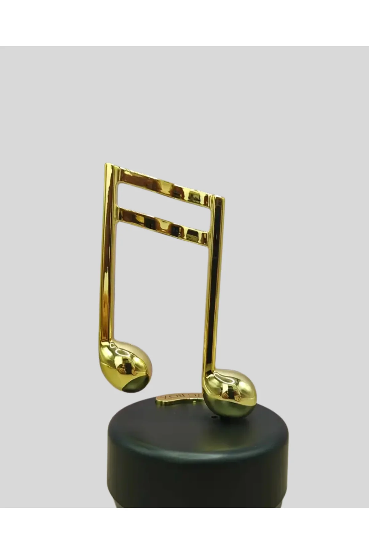Dönen Nota Figürlü Müzik Box Işıltılı Dekoratif Tasarım