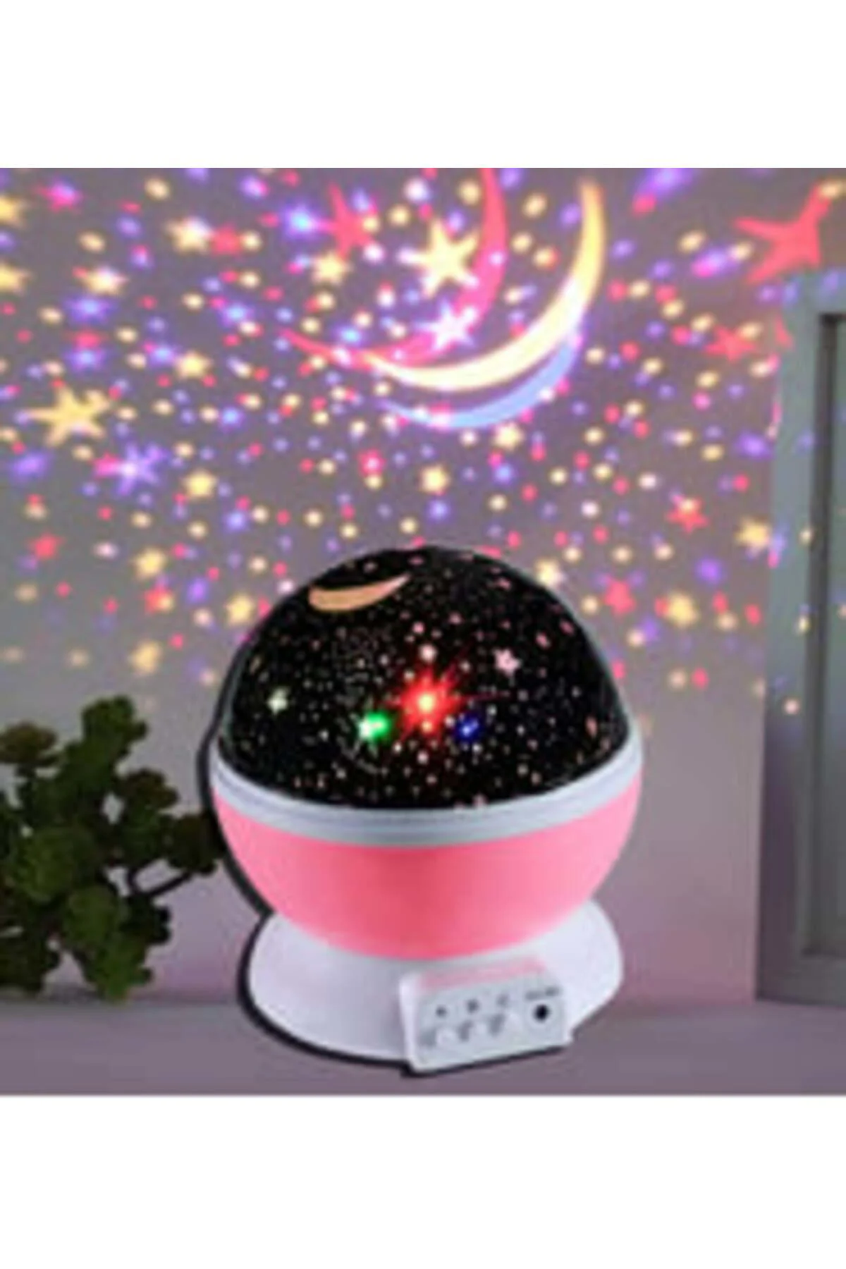 Dönen Star Mastar Star Projeksiyon LED Gece Lambası USB Tavan Yıl