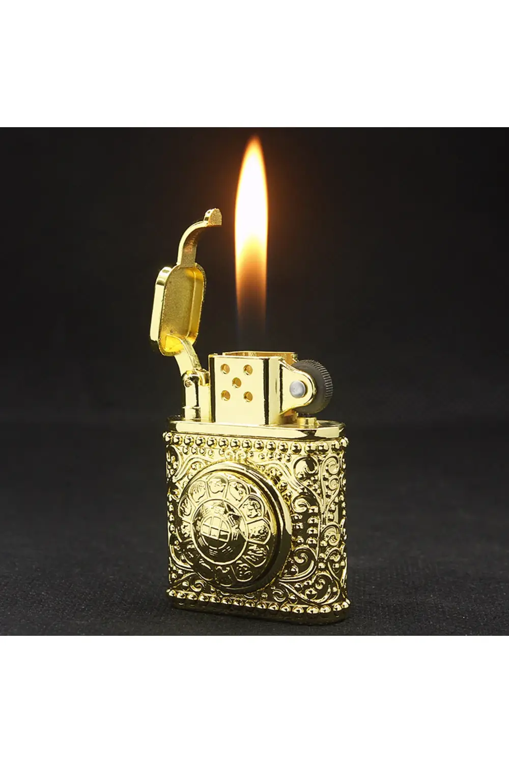 Döner Tabla Yeni Nesil Benzersiz Tasarım Lüks Gazlı Lüx Çakmak.