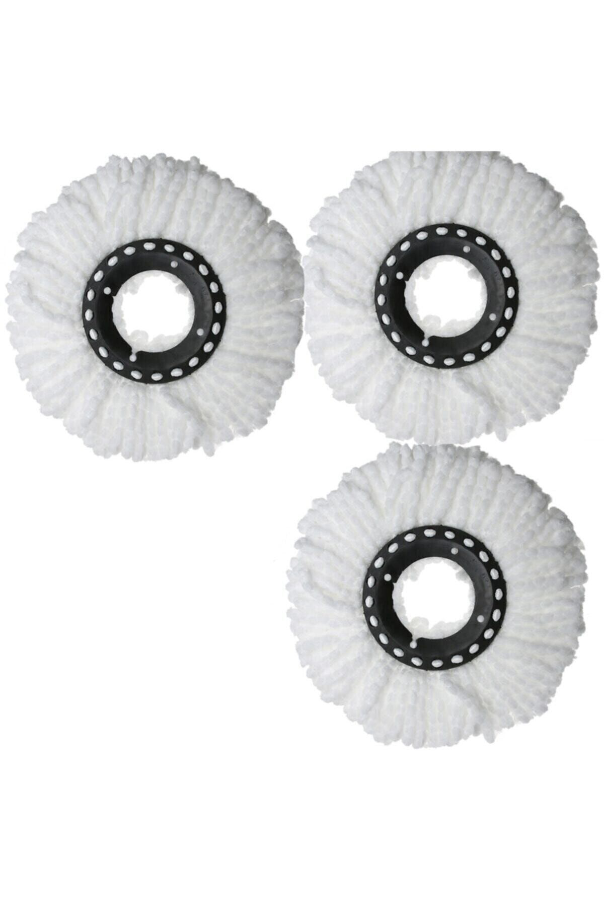 Nossa Dönerli Mop Seti Üçlü Yedek Paspas, Kolay Ve Pratik Temizlik İçin