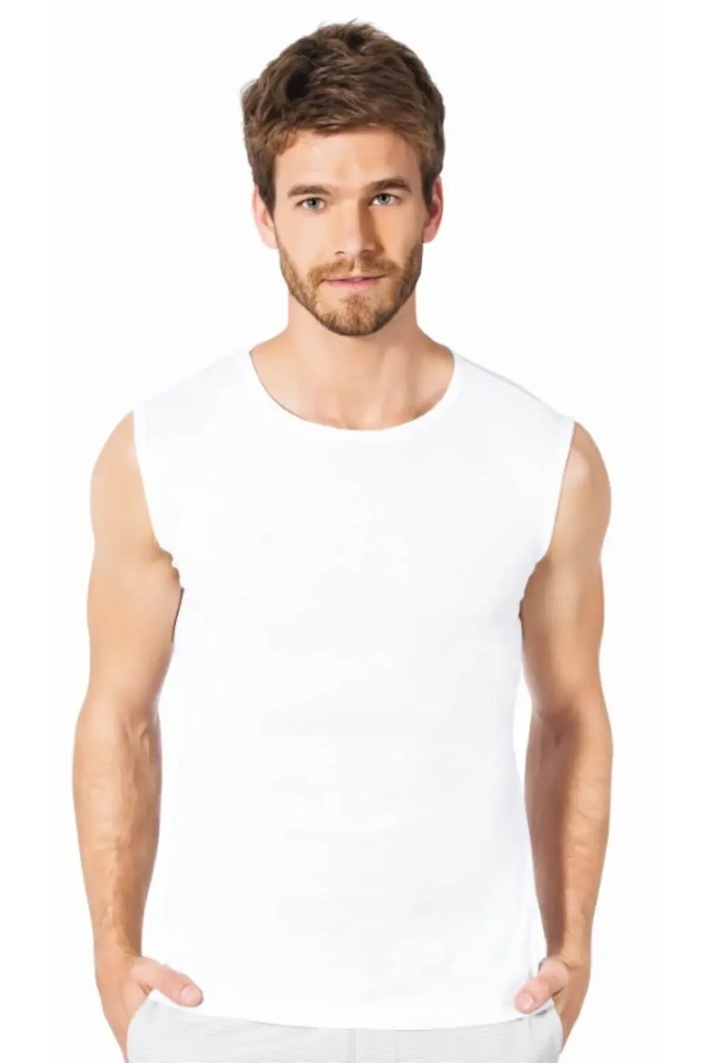 &Donex Erkek 0 Kollu Bisiklet Yaka Atlet 2024 (1 ADET)