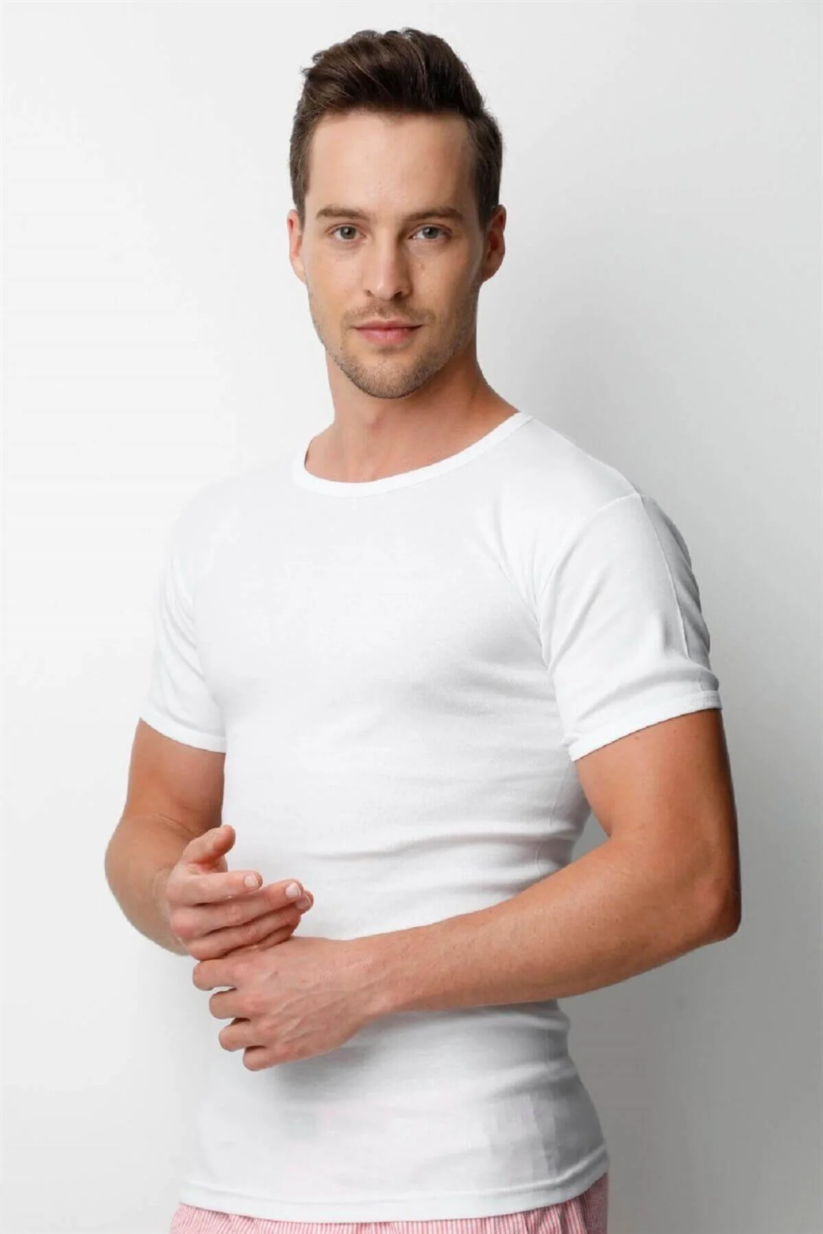 &Donex Erkek Ribana 0 Yaka Slim Fit T-Shirt 2140 (3 ADET) Fiyatı, Yorumları ve Özellikleri