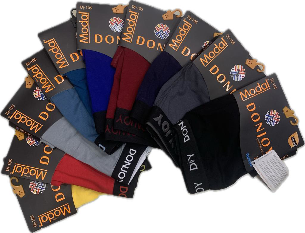 DONJOY ERKEK MODAL KARIŞIK RENKLİ BOXER 12 ADET DONJOY ERKEK MODAL KARIŞIK RENKLİ BOXER 12 ADET