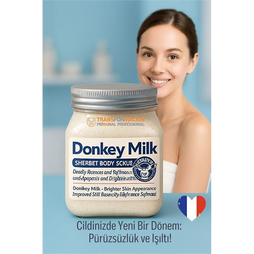 Donkey Milk Vücut Peelingi 500 ml - Ölü Deri Temizleyici, Cilt Ay Donkey Milk Vücut Peelingi 500 ml - Ölü Deri Temizleyici, Cilt Ay