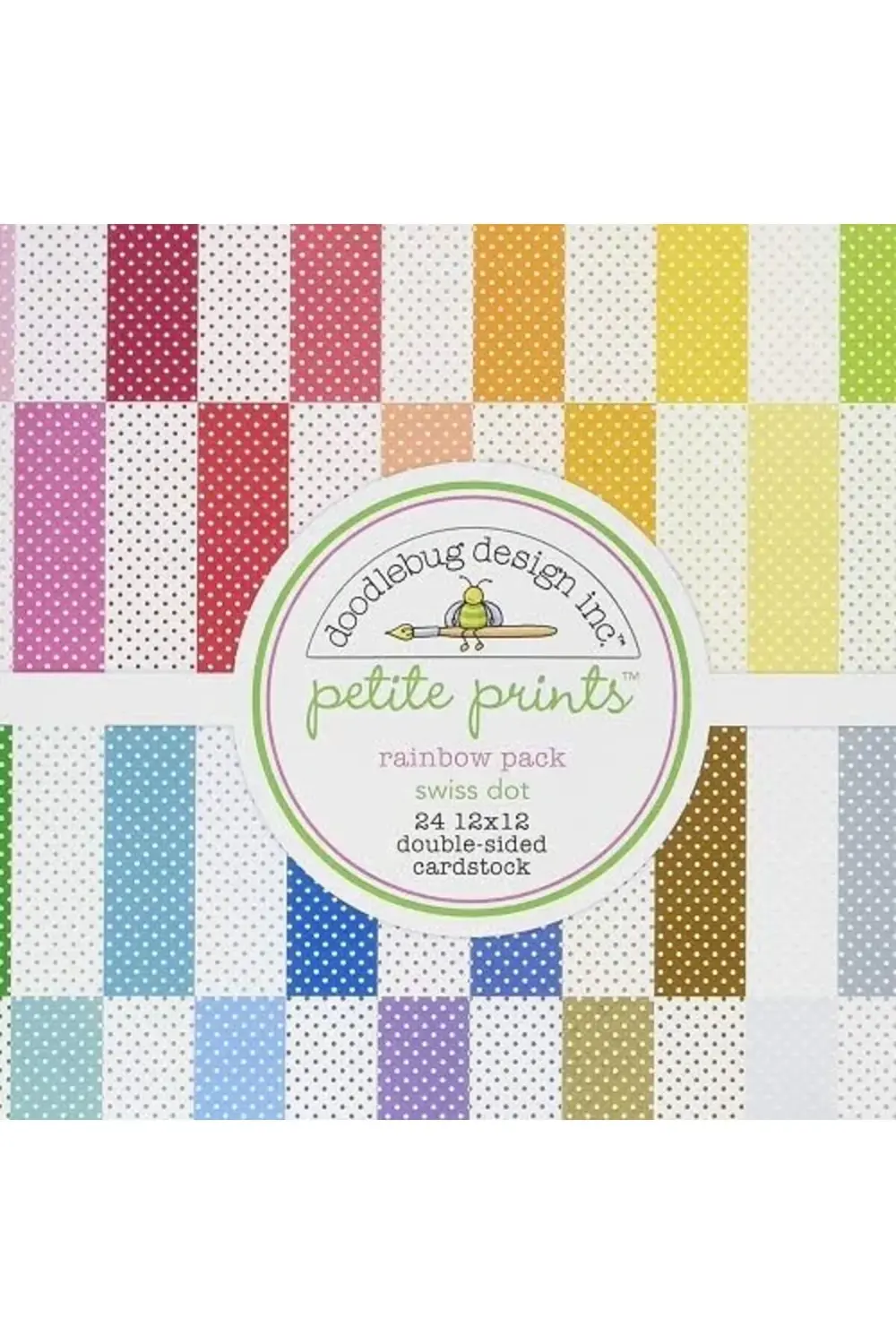 Dooblebug Petite İsviçre Puantiyeli Tonkartons 12 inç x 12 inç 2