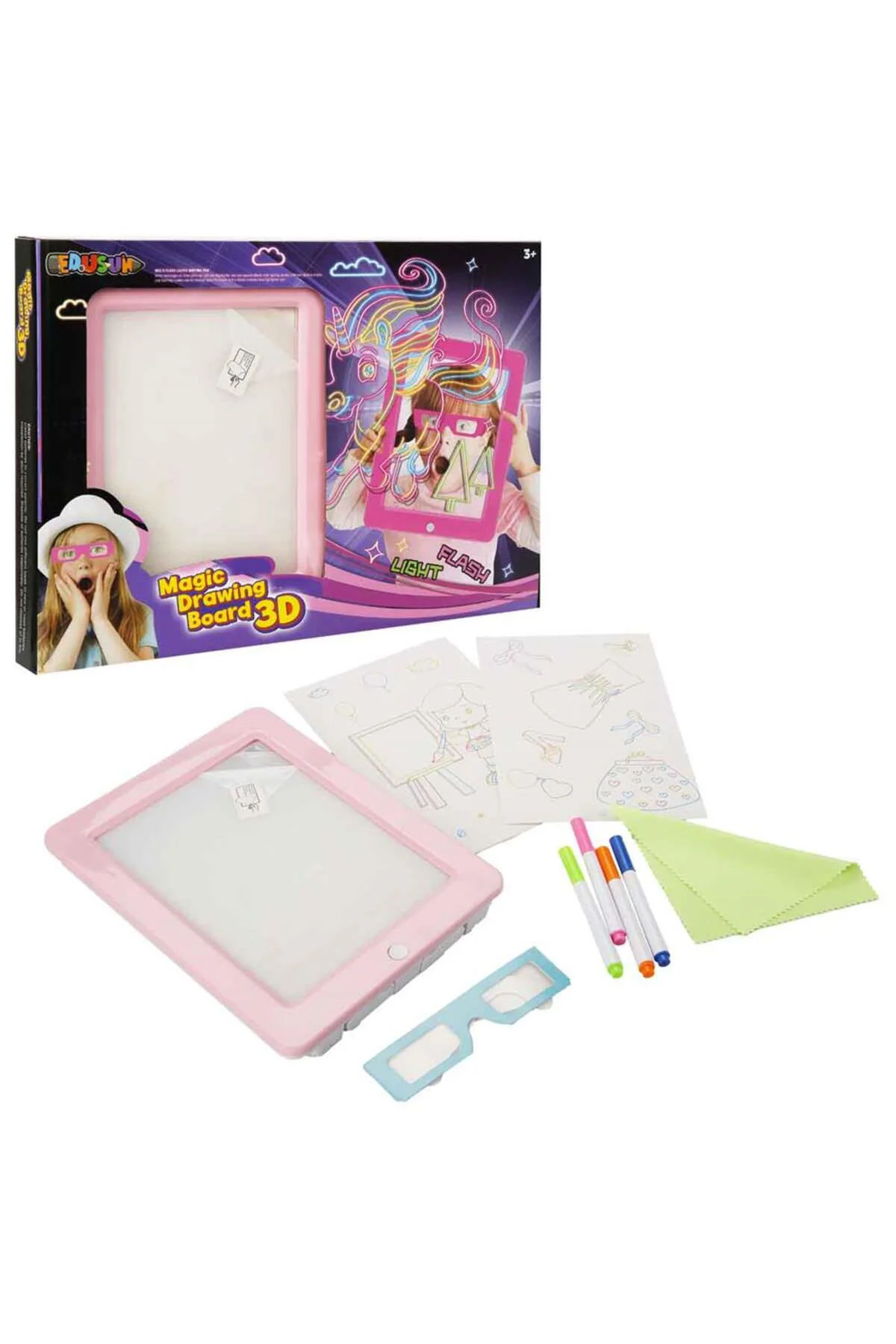 DOODLE 3D SİHİRLİ ÇİZİM TAHTASI PEMBE VEYA BEYAZ