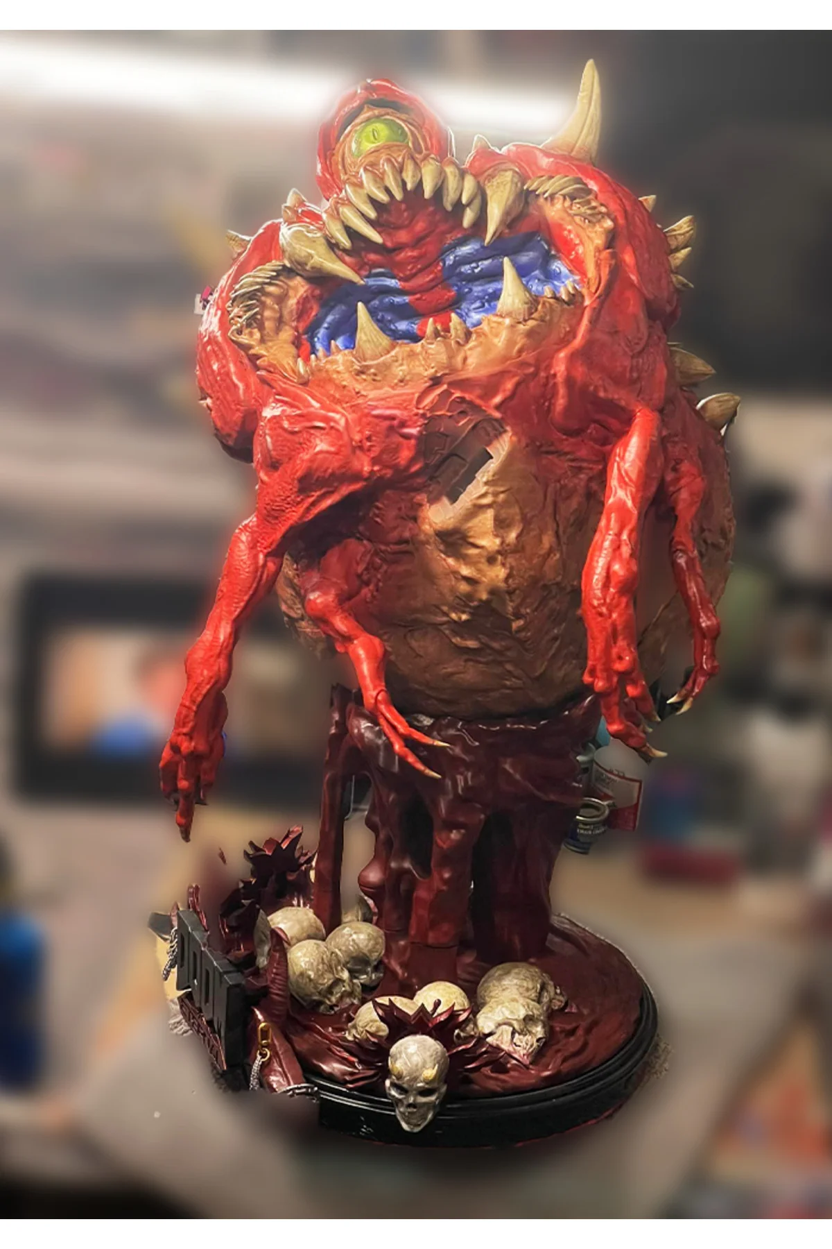 Doom Slayer Figür Doomguy Obje Doom Cacodemon Figür 65CM Dev Boy