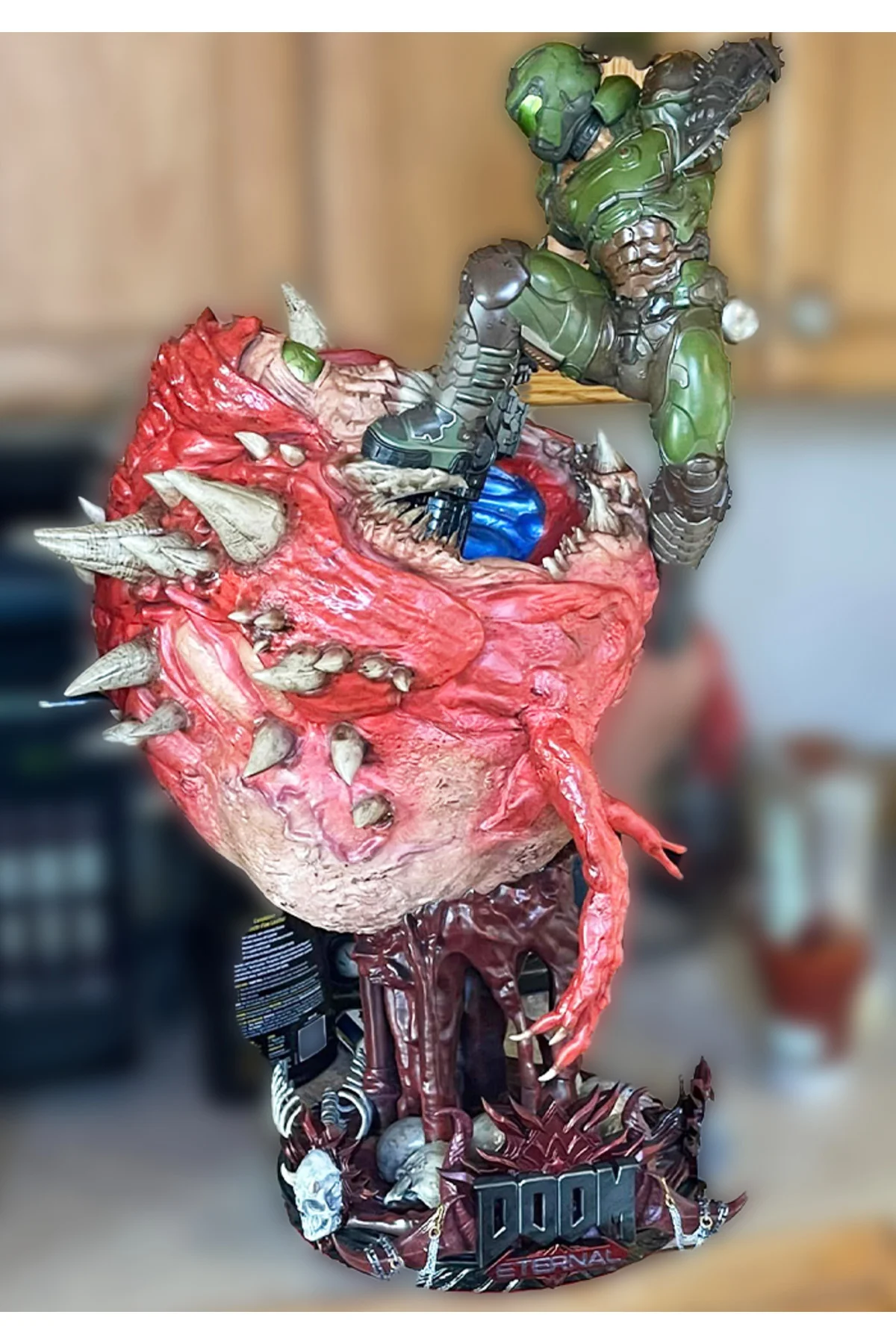 Doom Slayer Figür Doomguy Obje Doom Cacodemon Figür 65CM Dev Boy