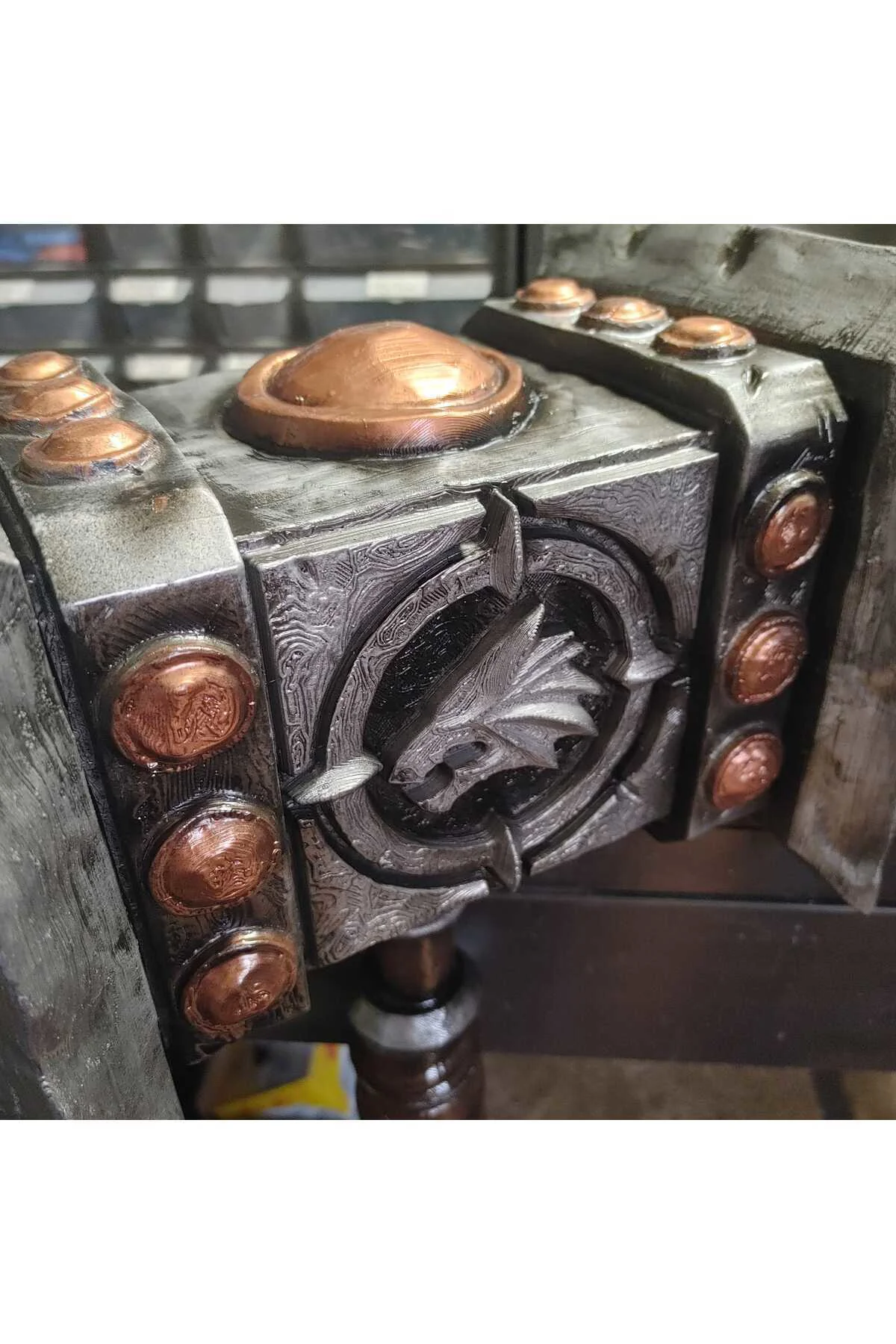 Doomhammer Warcraft Çekiç WOW Kıyamet Çekici Warcraft Orgrim Doomhammer Büyük Boy