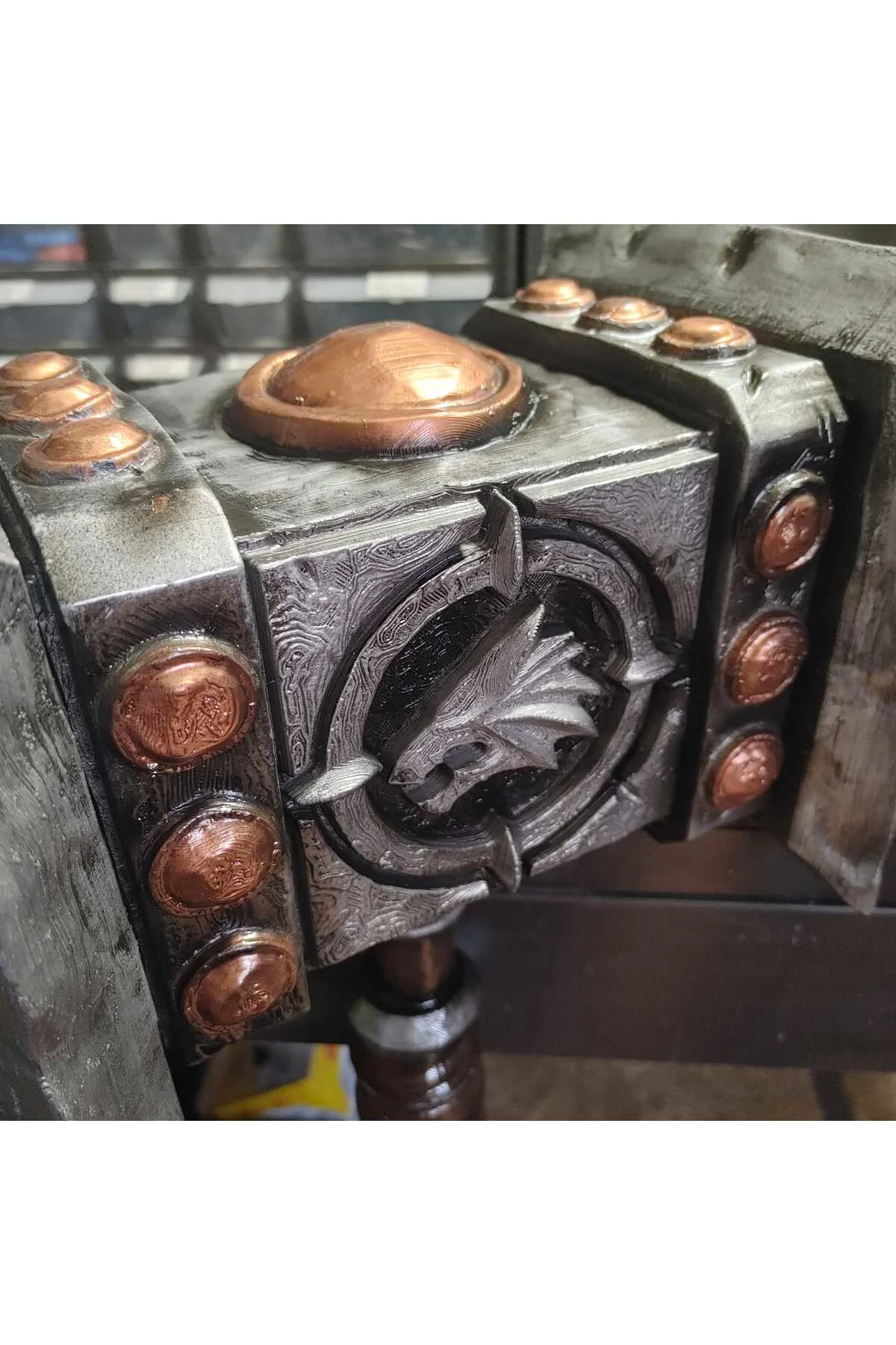 Doomhammer Warcraft Çekiç WOW Kıyamet Çekici Warcraft Orgrim Doomhammer Büyük Boy