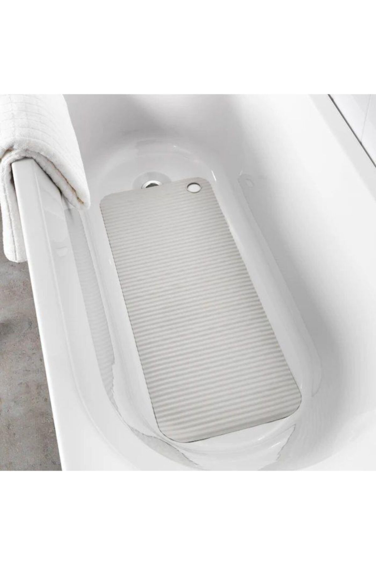 İkea Doppa Banyo Kaydirmaz Duş Küvet Paspasi Açik Gri 33X84 Cm Vantuzl