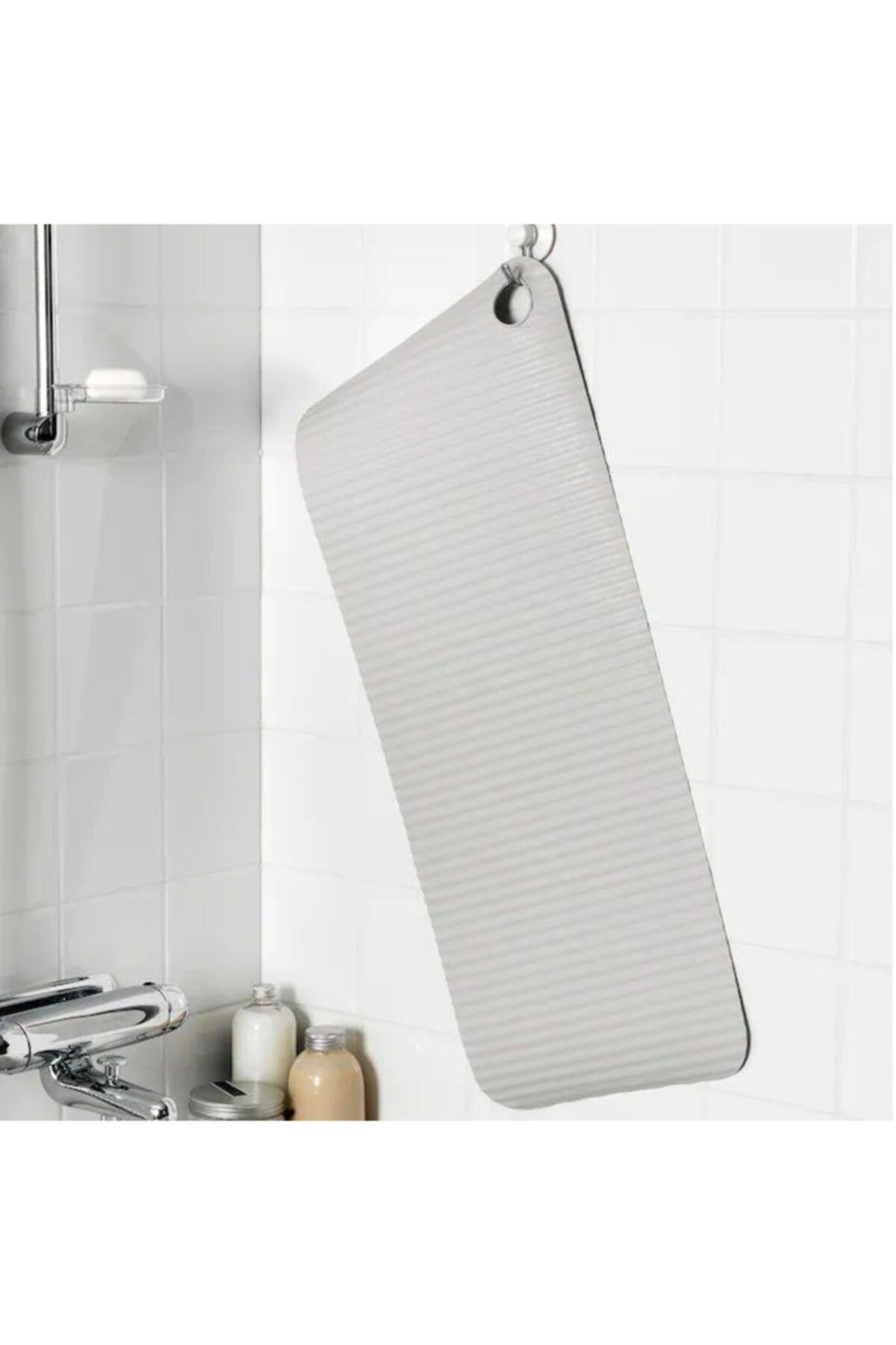 İkea Doppa Banyo Kaydirmaz Duş Küvet Paspasi Açik Gri 33X84 Cm Vantuzl