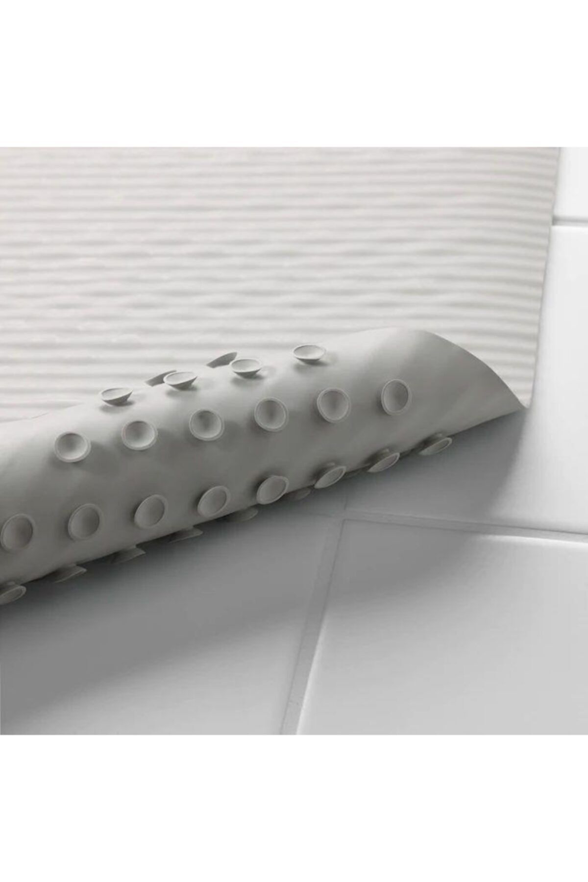 İkea Doppa Banyo Kaydirmaz Duş Küvet Paspasi Açik Gri 33X84 Cm Vantuzl