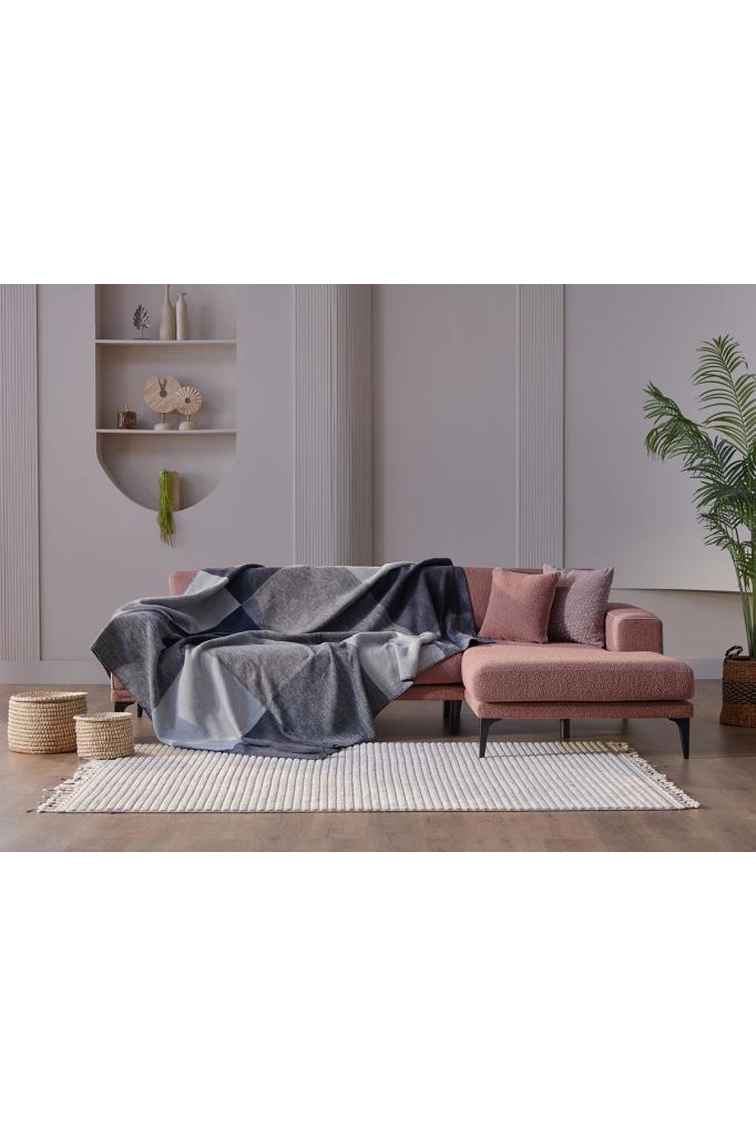 Doqu Home Crespo Battaniye Tek Kişilik Gri 150x200